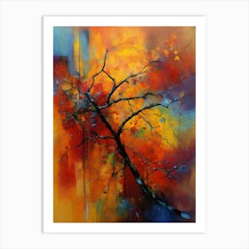 Abstract Tree Painting Art Print