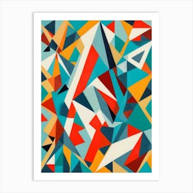 Abstract Triangles Art Print