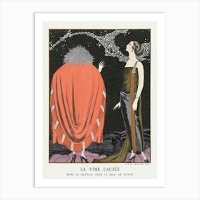 La Voie Lactée Robe Et Manteau Pour Le Soir, De Worth (1921), George Barbier Art Print