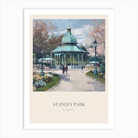 Stanley Park Blackpool United Kingdom 3 Vintage Cezanne Inspired Poster Art Print