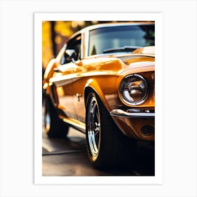 Close Of American Muscle Car 008 Art Print