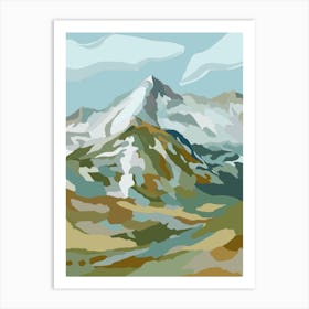 Mountain Range Art Print