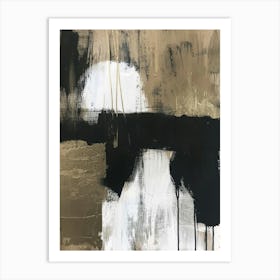 Black And White Abstract Painting 19 Art Print