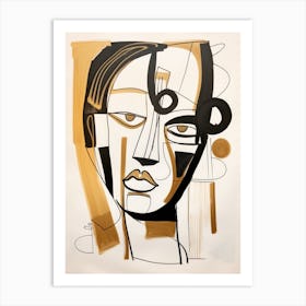 Abstract Portrait Of A Woman 13 Art Print