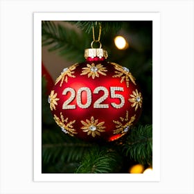 2025 Christmas Ornament Art Print