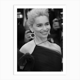 Emilia Clarke Attends The Screening Of Solo A Star Wars Story Art Print