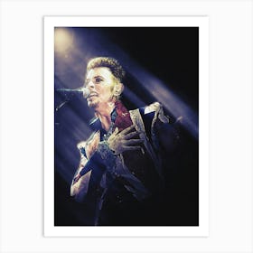 Superstars Of David Bowie Live In Ziggy Stardust Art Print