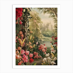 Garden Of Roses Art Print