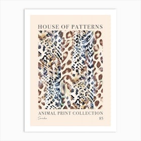House Of Patterns Snake Animal Print Pattern 3 Art Print
