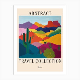 Abstract Travel Collection Poster Mexico 2 Art Print