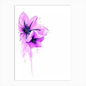 Purple Lily Art Print