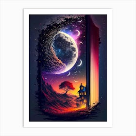 magical open book Art Print