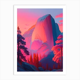 The Yosemite National Park, Dreamy Sunset Art Print