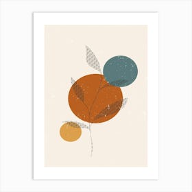 Abstract Leaf Print Art Print