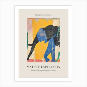 Elephant 1 Matisse Inspired Exposition Animals Poster Art Print