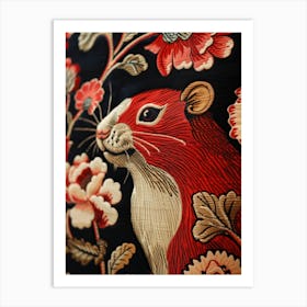 Chinese Lunar Year Of The Rat 1 Full William Morris Style Art Print