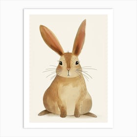 Californian Rabbit Kids Illustration 4 Art Print