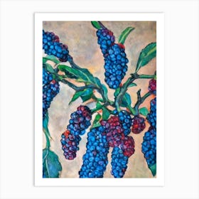 Mulberry 2 Classic Fruit Art Print