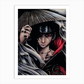 Uchiha Sasuke Anime Poster 1 Art Print