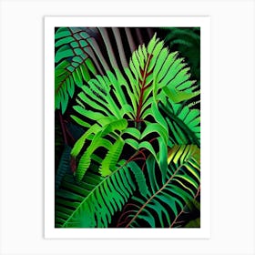 Gossamer Fern Vibrant Art Print