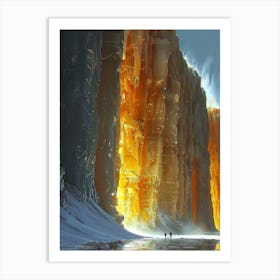 Ice Caves Art Print