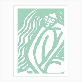 The Silence Mint Art Print