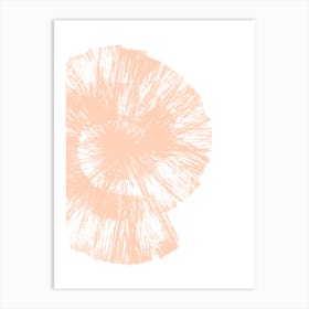 Peach Fuzz Shell Art Print