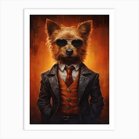 Gangster Dog Australian Terrier Art Print