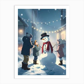 Snowman 1 Art Print