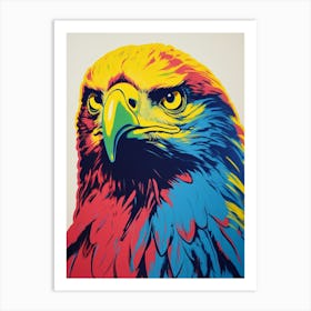 Andy Warhol Style Bird Golden Eagle Art Print