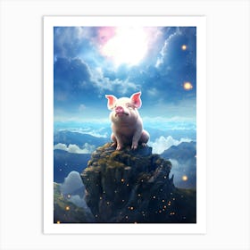 Pig In The Sky Art Print