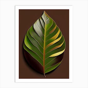 Cacao Leaf Vibrant Inspired Art Print
