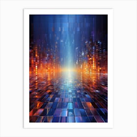 Abstract Abstract City Background Art Print