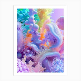 3d Coral Reef Art Print