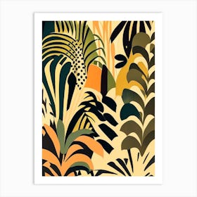 Jungle Pattern 2 Rousseau Inspired Art Print