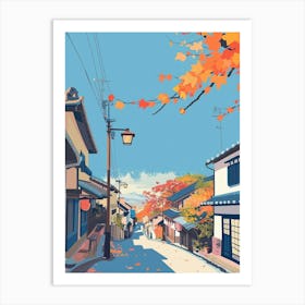 Shizuoka Japan 3 Colourful Illustration Art Print
