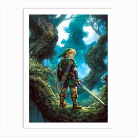 Legend Of Zelda Link 1 Art Print