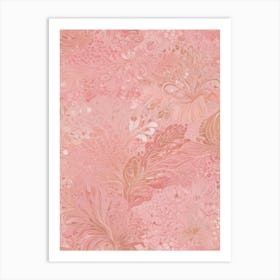 Pink Paisley Art Print