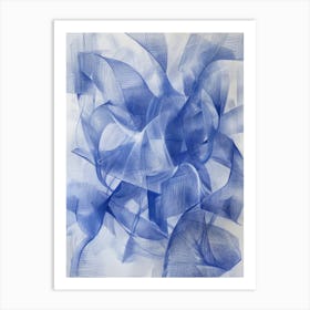 Abstract Blue Painting 11 Art Print