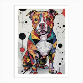 Geometric Dog 3 Art Print