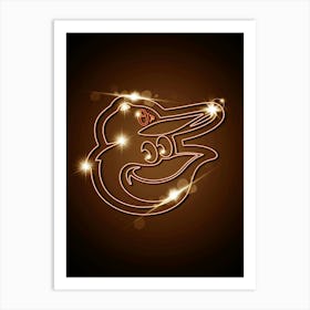 Baltimore Orioles Logo Art Print