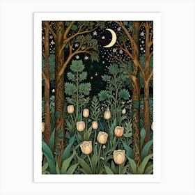 William Morris Night In The Woods 11 Art Print