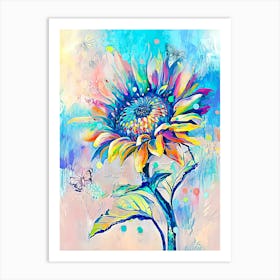 Sunflower Painting 1 Art Print