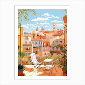 Valencia Spain 8 Illustration Art Print