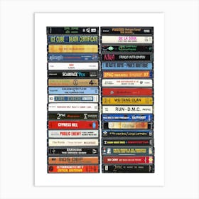 Hip Hop Music Poster - Vintage Cassette Print Art Print