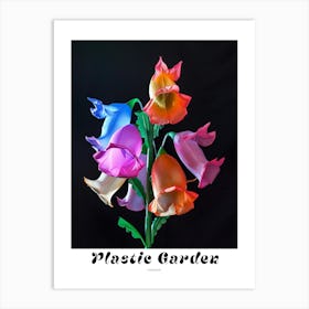 Bright Inflatable Flowers Poster Foxglove 1 Art Print