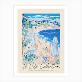 Porto Cervo, Sardinia   Italy Il Lido Collection Beach Club Poster 2 Art Print