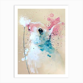 Bunny Painting Art Print