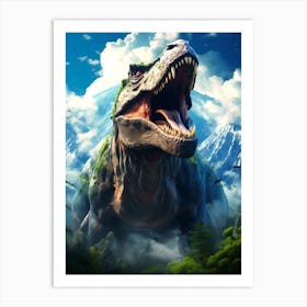 Dinosaurs In The Sky 1 Art Print