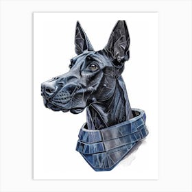 Doberman Art Print